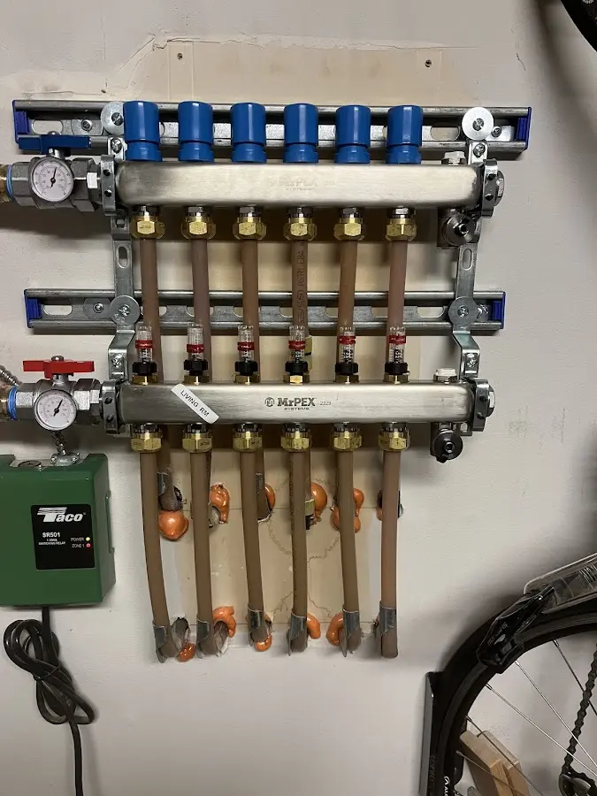 Plumber performing Water Heater Repair at a residential property in Lutherville