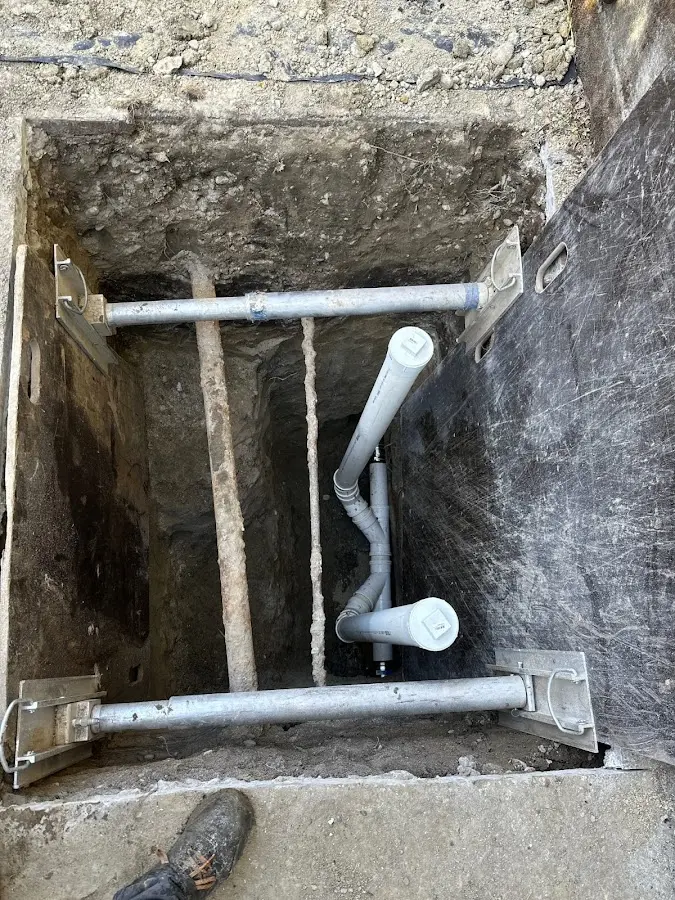 Experienced plumber completing Gas Line Repair work in Lutherville